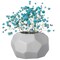 Uniquewise 4-In White Ceramic Table Vase - Modern, Bohemian and Minimalist Decorative Centerpiece for Weddings, Dining & Living Rooms, Offices, Coffee Tables, and Interior Design Accessories